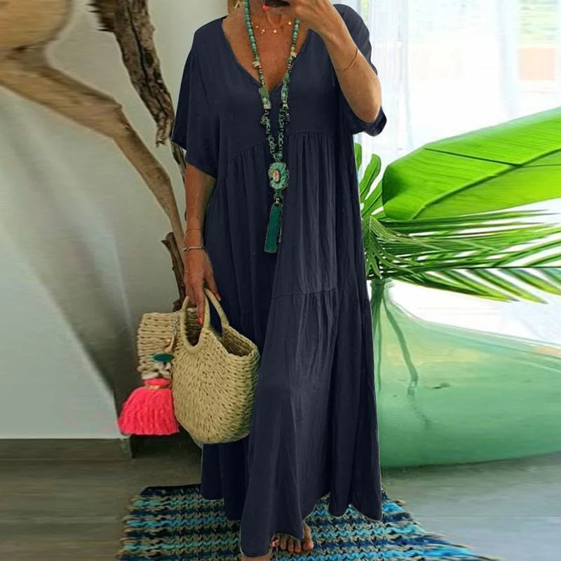 Robe longue décontractée- Hind - Little Paris