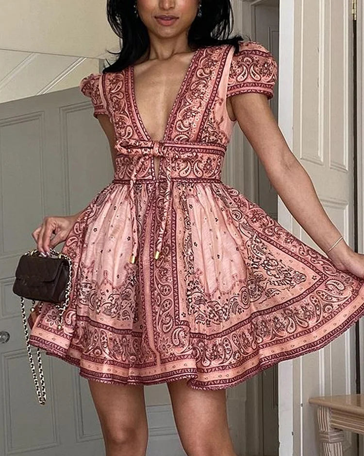 Robe mini bohème - Hayley - Little Paris