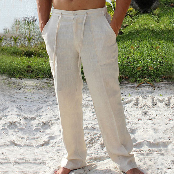 Pantalon d'Été en Lin Respirant pour Homme – Antoni – Little Paris