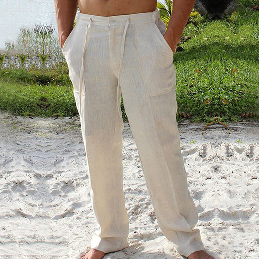Pantalon d'Été en Lin Respirant pour Homme – Antoni – Little Paris