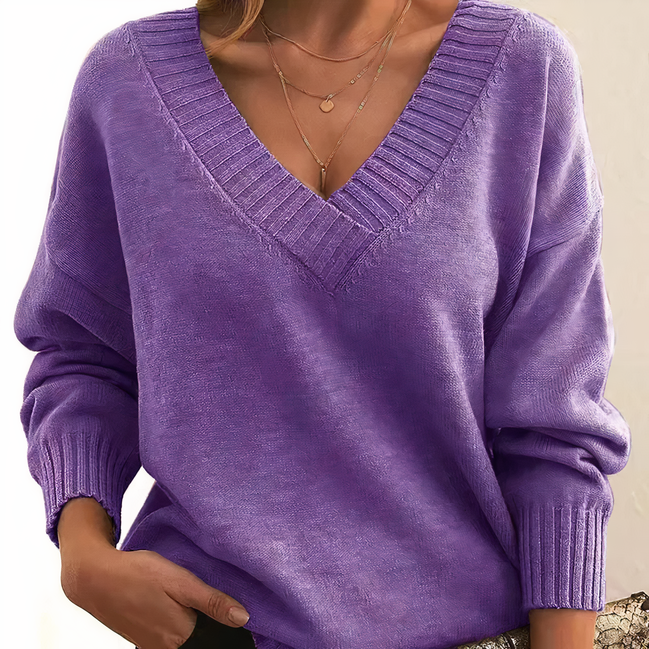 Pull col V - Viela - Little Paris