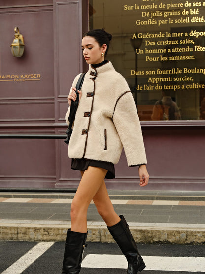 Veste en polaire style sherpa - Waser - Little Paris