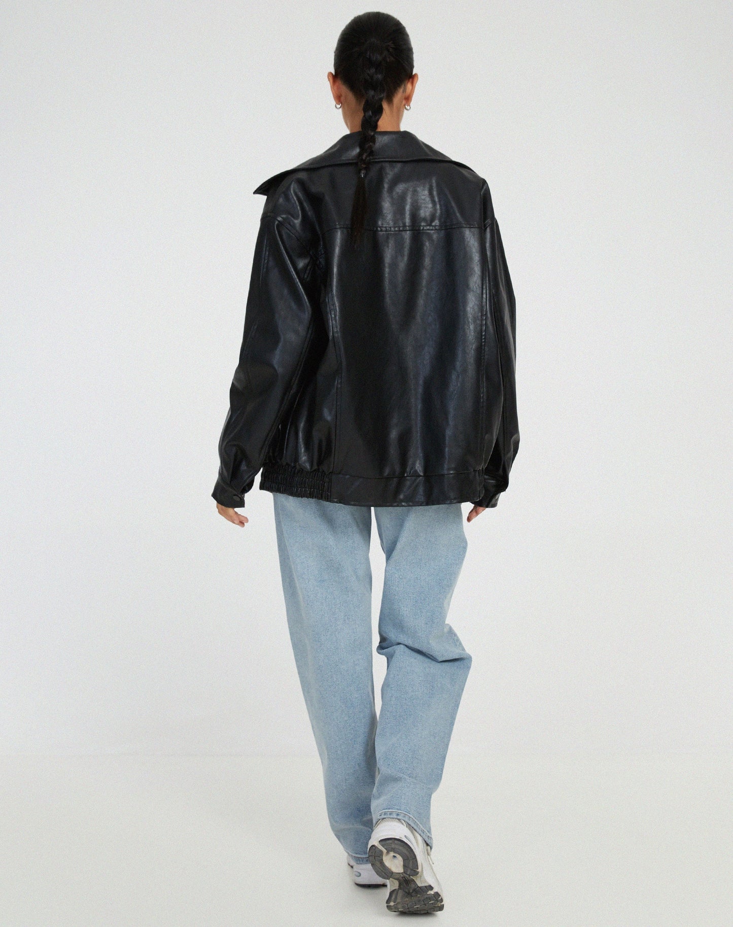 Manteau Veste en cuir oversize  - Jill - Little Paris