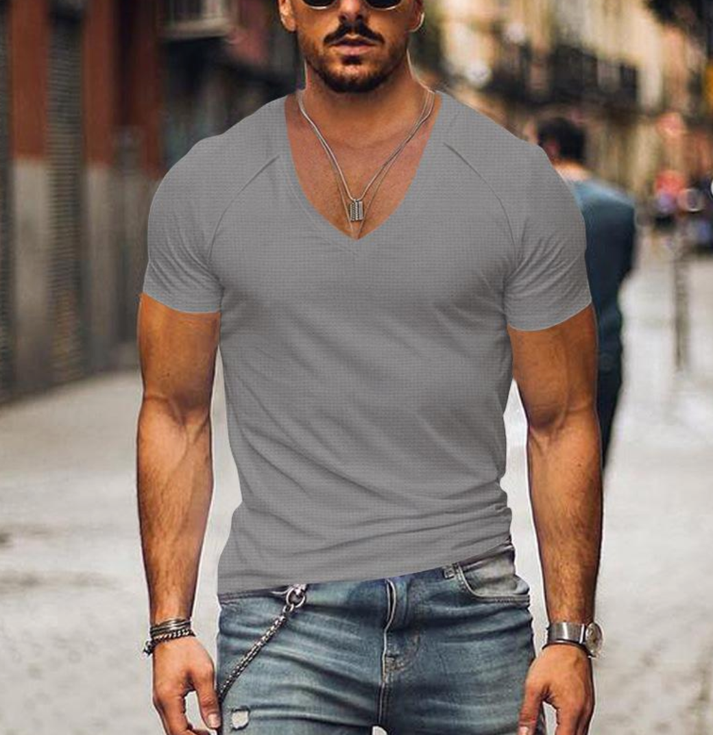 T-shirt col V - Patrick - Little Paris
