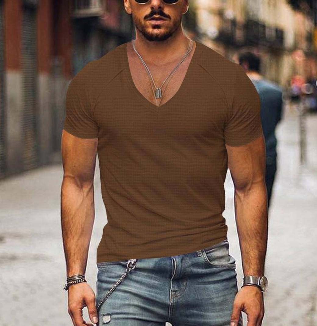 T-shirt col V - Patrick - Little Paris