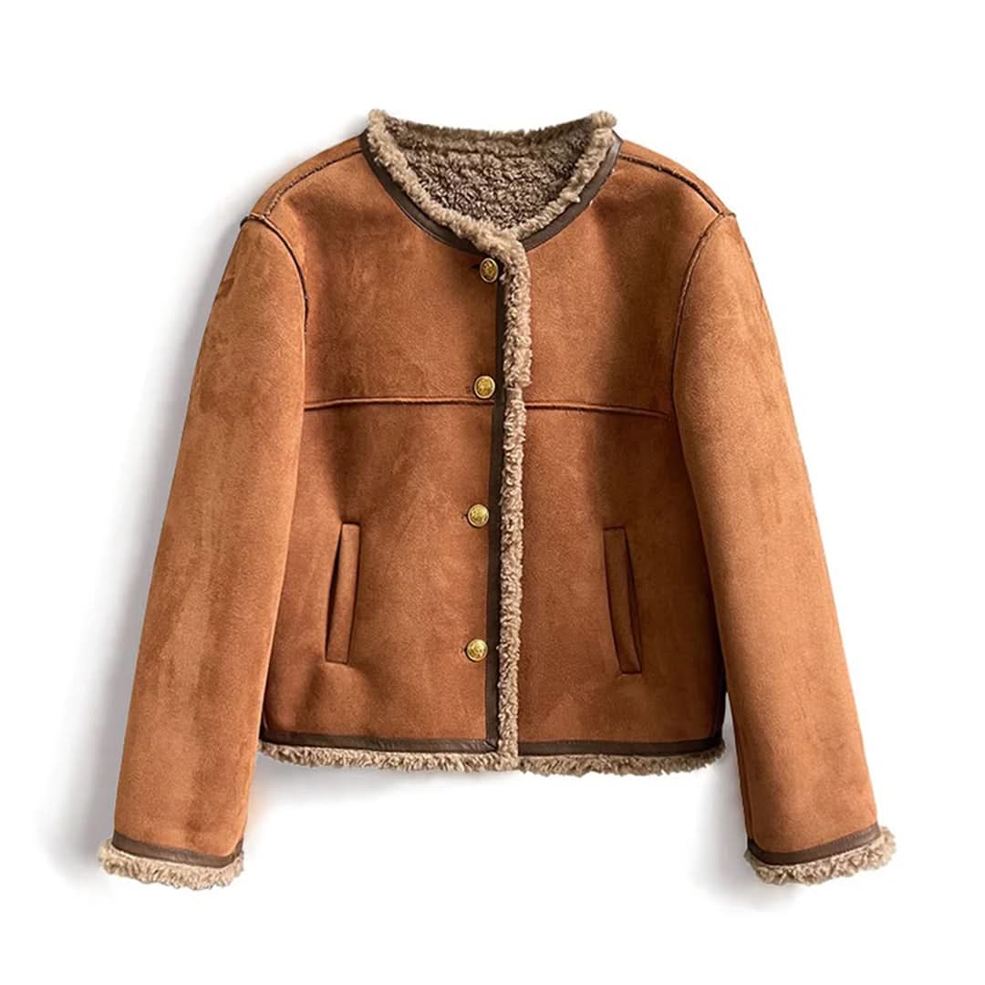 Veste doublée de peau de mouton - Janice - Little Paris