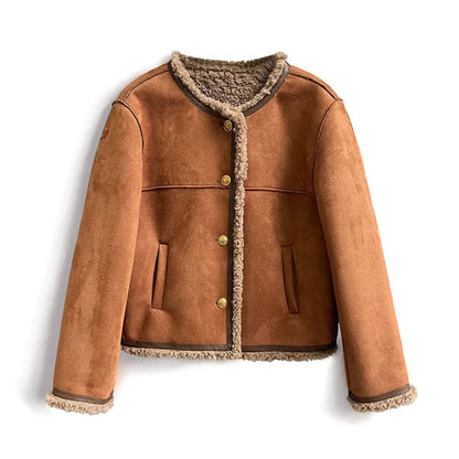 Veste doublée de peau de mouton - Janice - Little Paris