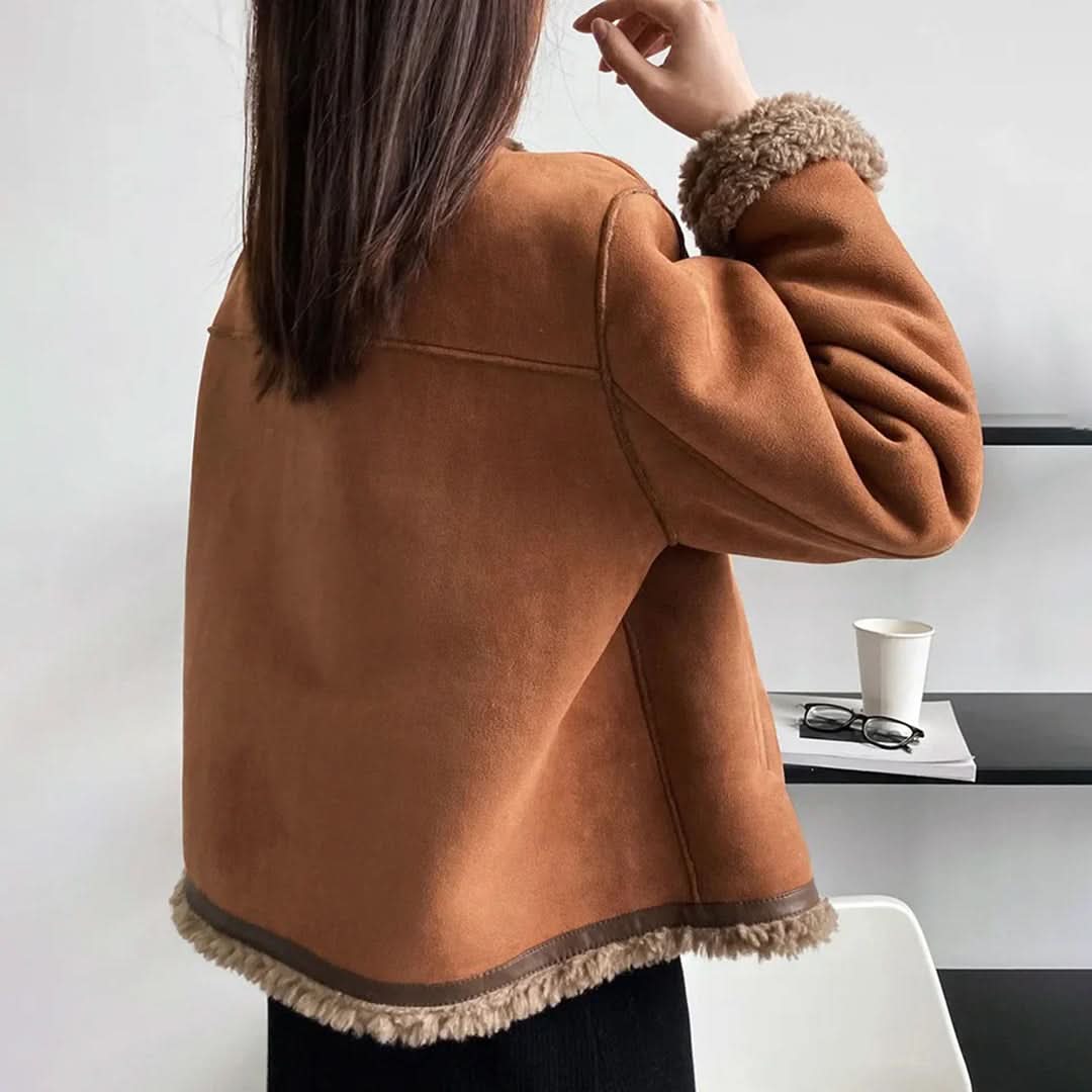 Veste doublée de peau de mouton - Janice - Little Paris