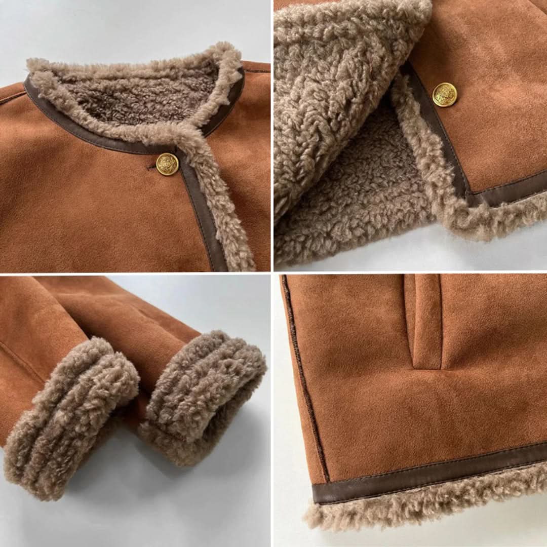 Veste doublée de peau de mouton - Janice - Little Paris