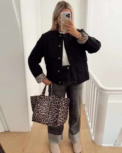 Veste avec doublure léopard - Bobby - Little Paris