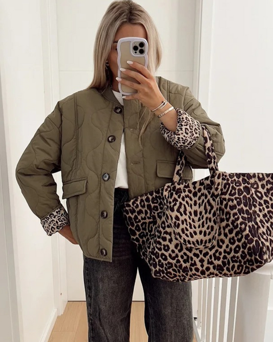 Veste avec doublure léopard - Bobby - Little Paris