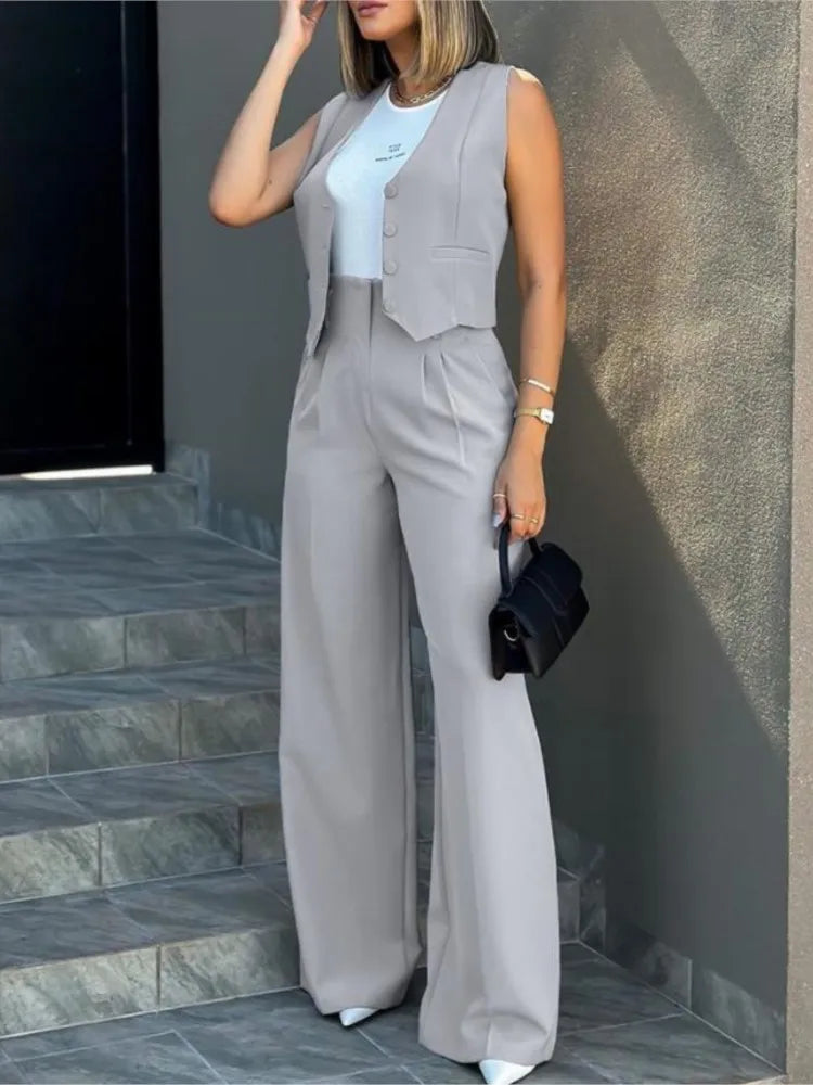 Ensembles deux pièces gilet + pantalon - Rachida - Little Paris