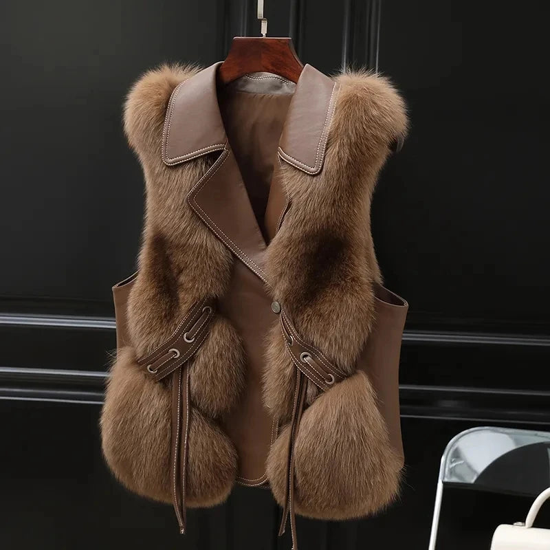 Gilet en fourrure douce - Shelly - Little Paris