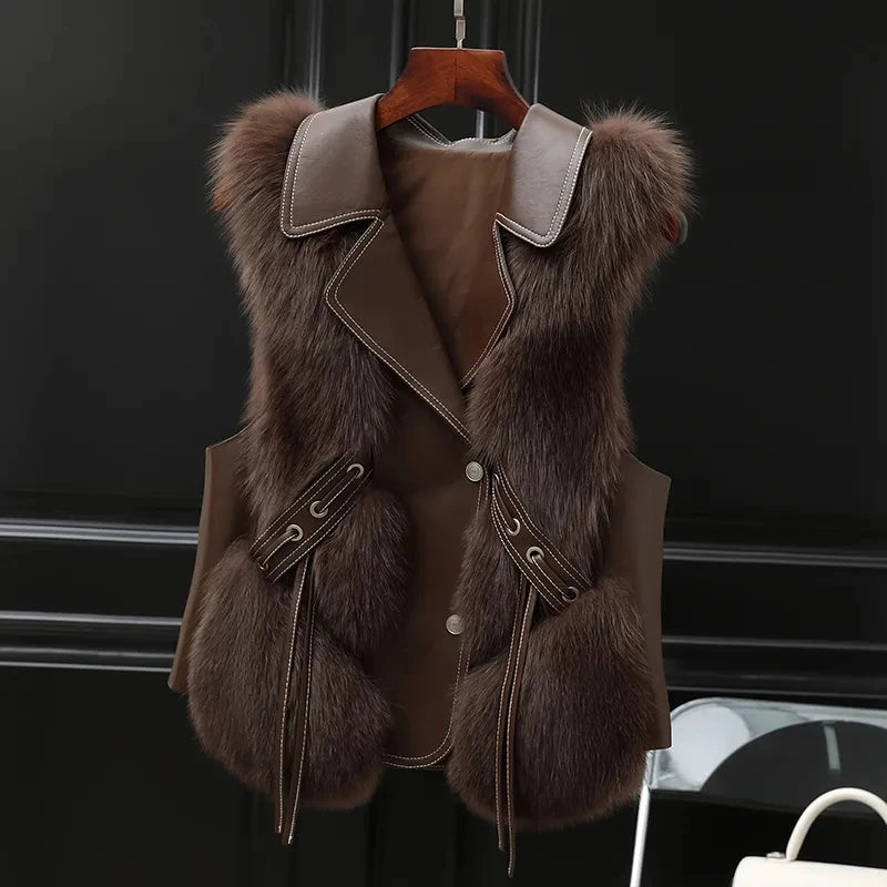 Gilet en fourrure douce - Shelly - Little Paris