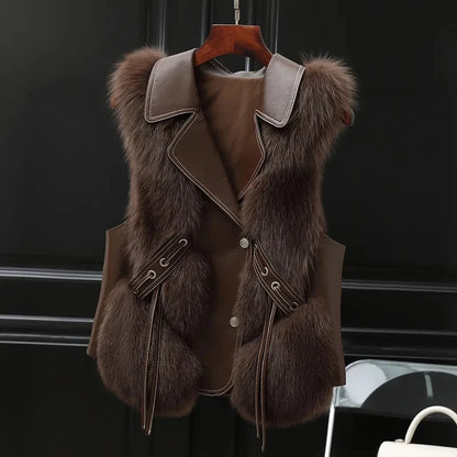 Gilet en fourrure douce - Shelly - Little Paris