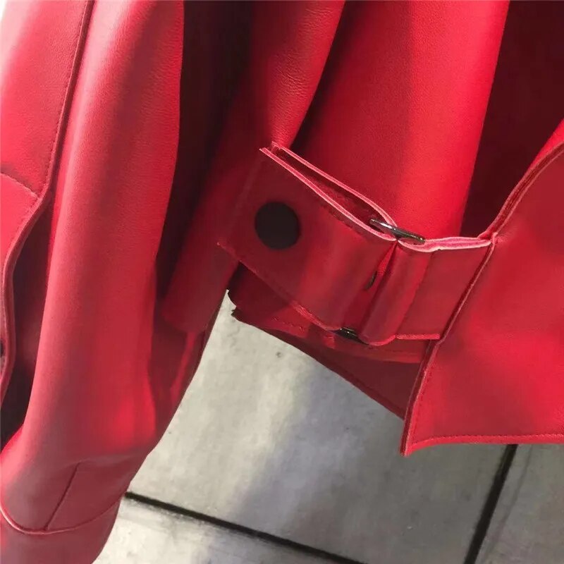 Veste en cuir rétro élégante - Oufilla