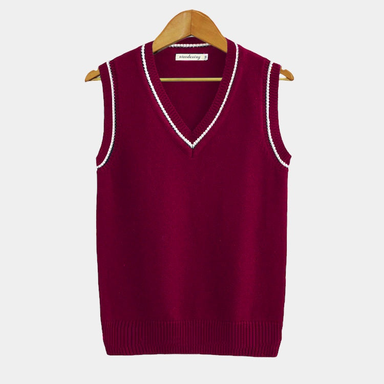 V-neck Striped Vest - Done - Little Paris
