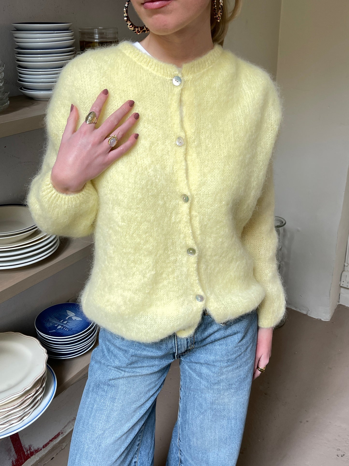 Gilet doux en mohair - Fabeltje - Little Paris