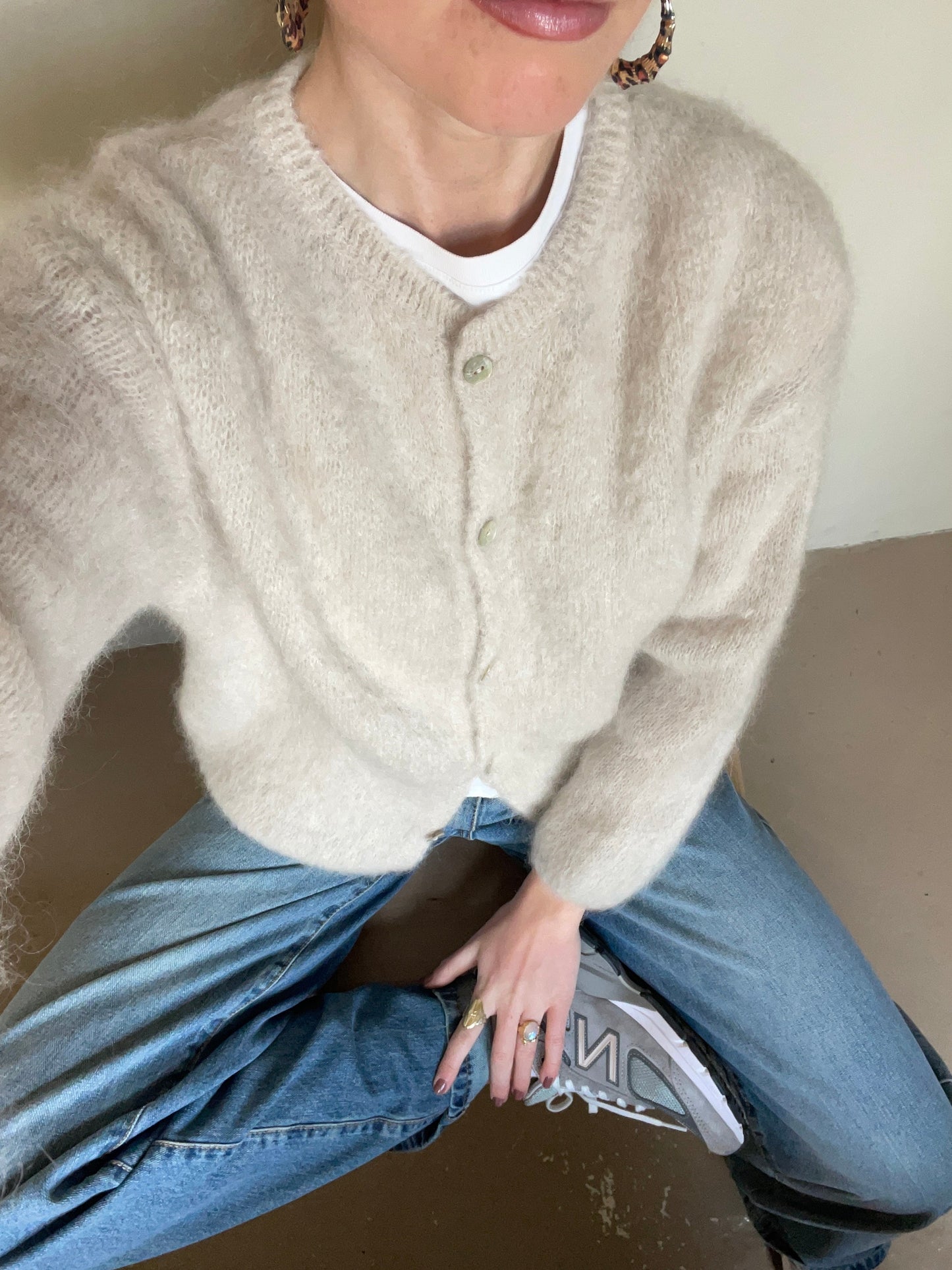 Gilet doux en mohair - Nina - Little Paris