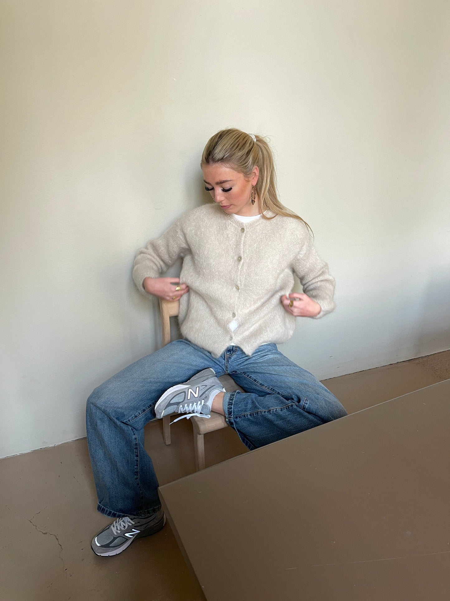 Gilet doux en mohair - Fabeltje - Little Paris