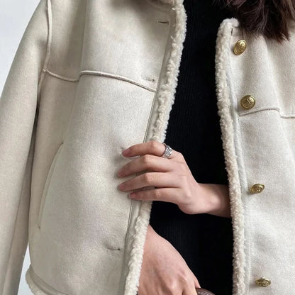 Veste doublée de peau de mouton - Janice - Little Paris