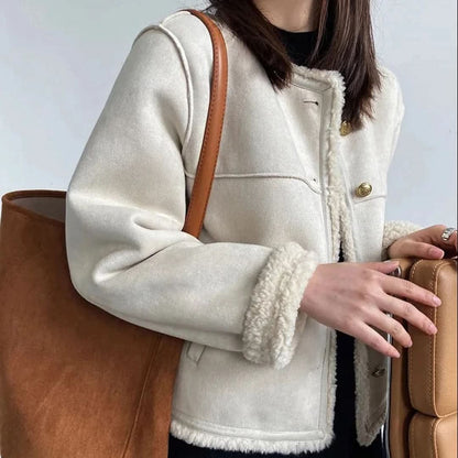 Veste doublée de peau de mouton - Janice - Little Paris