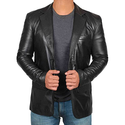 Blazer en cuir - Ston - Little Paris