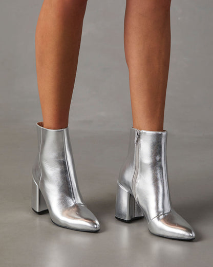 Bottes style métallisé - Liz - Little Paris