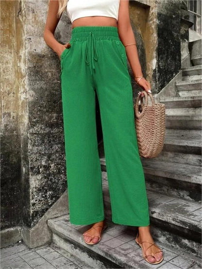 Pantalon Élastique Taille Haute – Kiana - Little Paris
