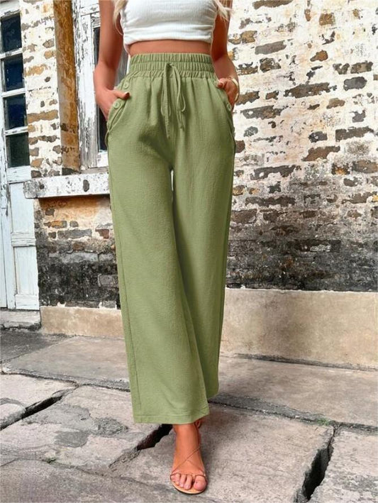 Pantalon Élastique Taille Haute – Kiana - Little Paris