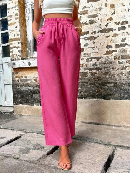 Pantalon Élastique Taille Haute – Kiana - Little Paris