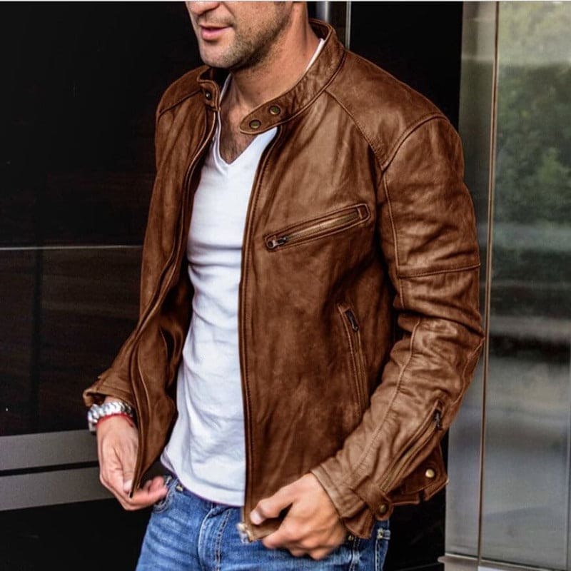 Veste en cuir - Jamal - Little Paris