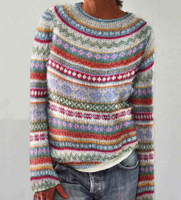Pull jacquard Fair Isle - Mexica - Little Paris