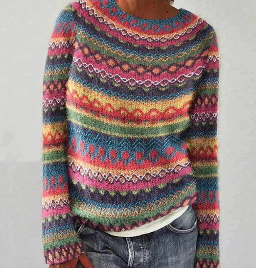 Pull jacquard Fair Isle - Mexica - Little Paris