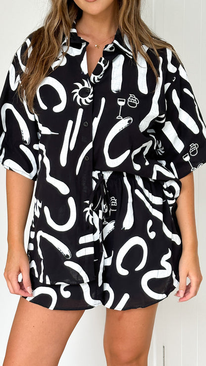 Combinaison Chemise Short - Anni - Little Paris