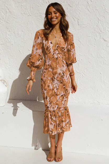 Robe Midi Fleurie - Bouss - Little Paris