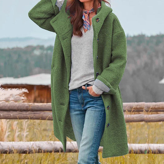 Manteau oversize en laine bouclée - Barbera - Little Paris