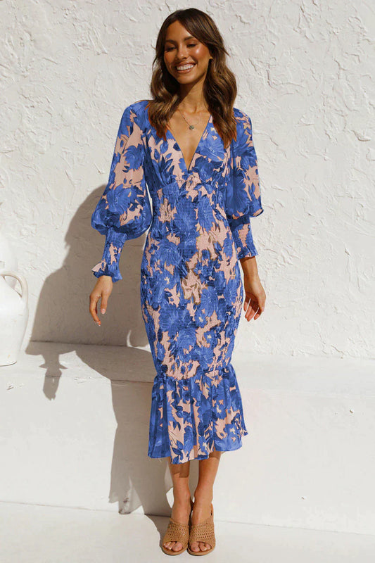 Robe Midi Fleurie - Bouss - Little Paris