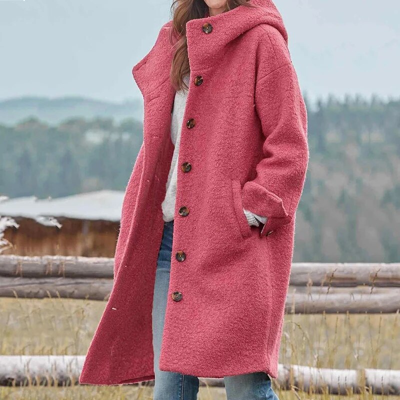Manteau oversize en laine bouclée - Barbera - Little Paris