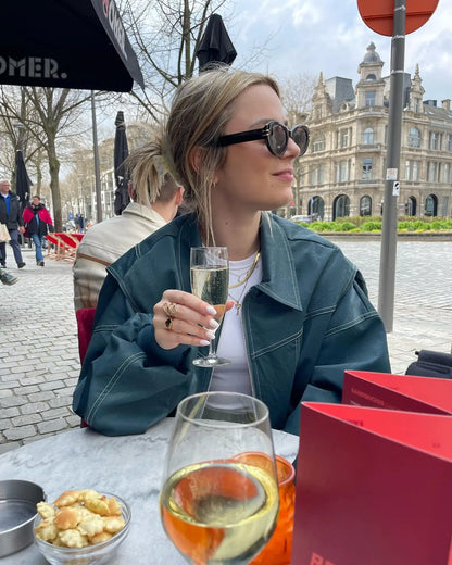 Blouson bomber en cuir - Cherie - Little Paris