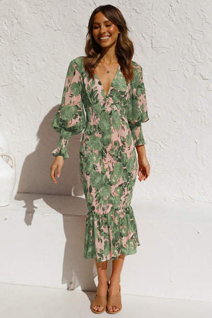 Robe Midi Fleurie - Bouss - Little Paris