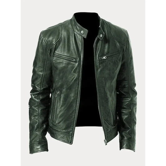 Veste en cuir décontractée - Mario - Little Paris