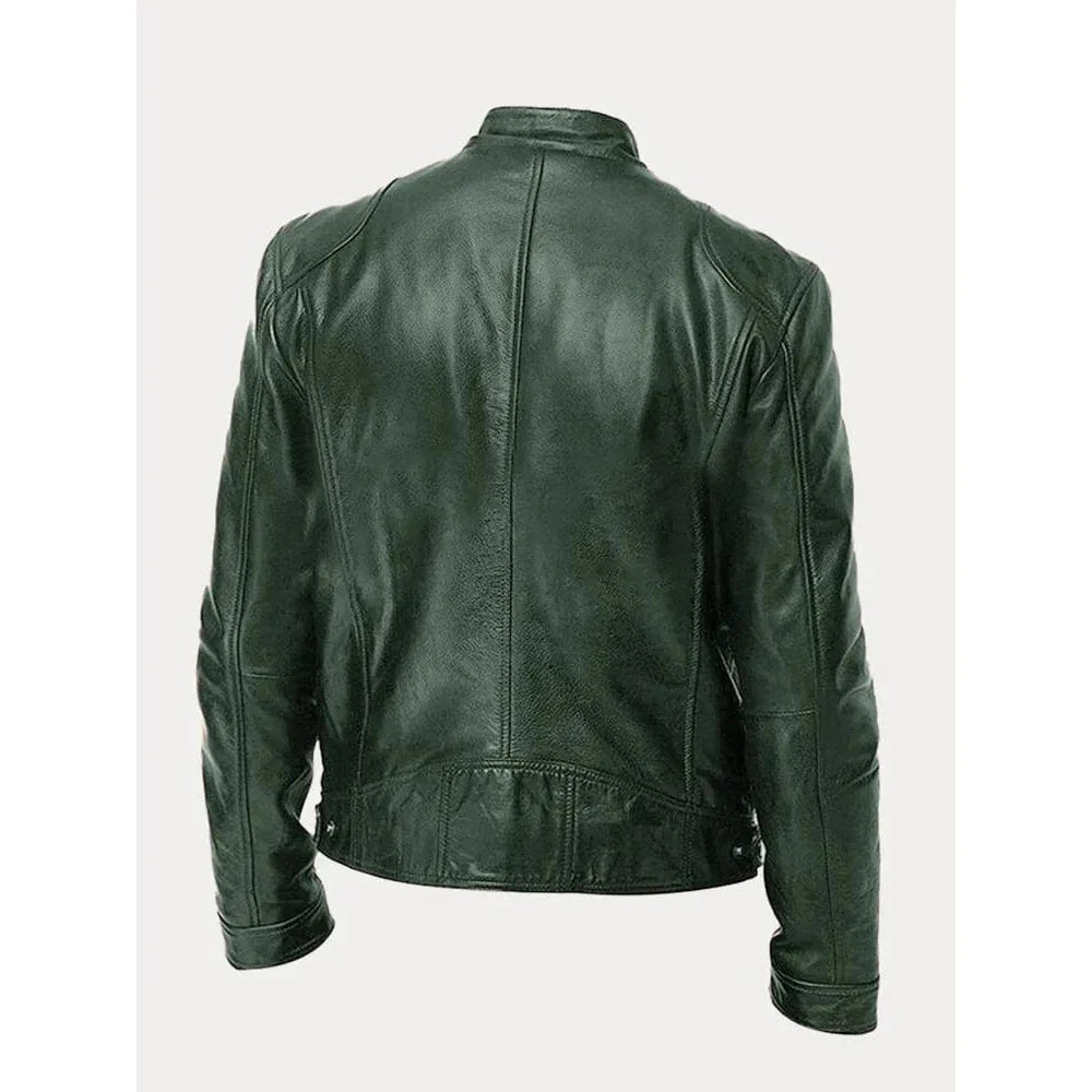 Veste en cuir décontractée - Mario - Little Paris