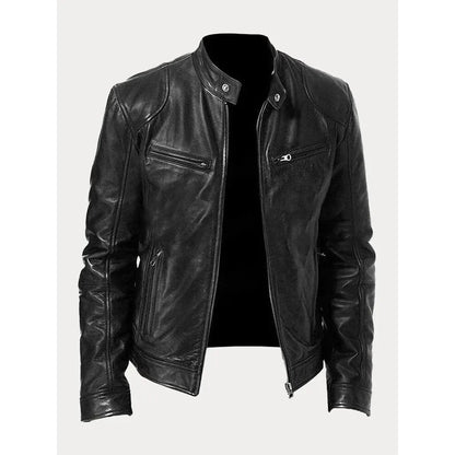 Veste en cuir décontractée - Mario - Little Paris