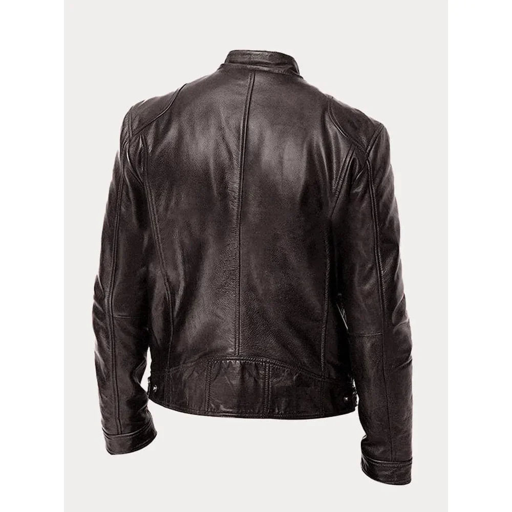 Veste en cuir décontractée - Mario - Little Paris