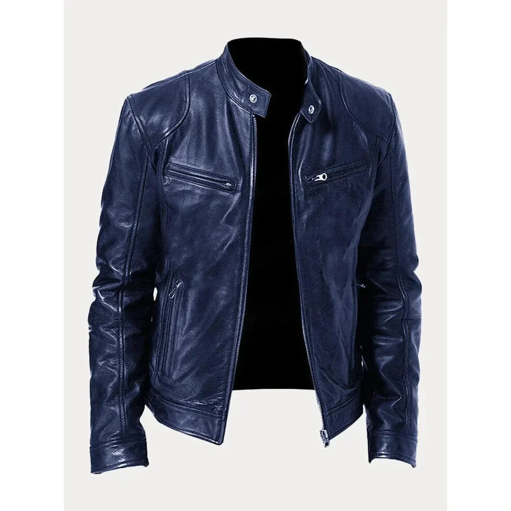 Veste en cuir décontractée - Mario - Little Paris