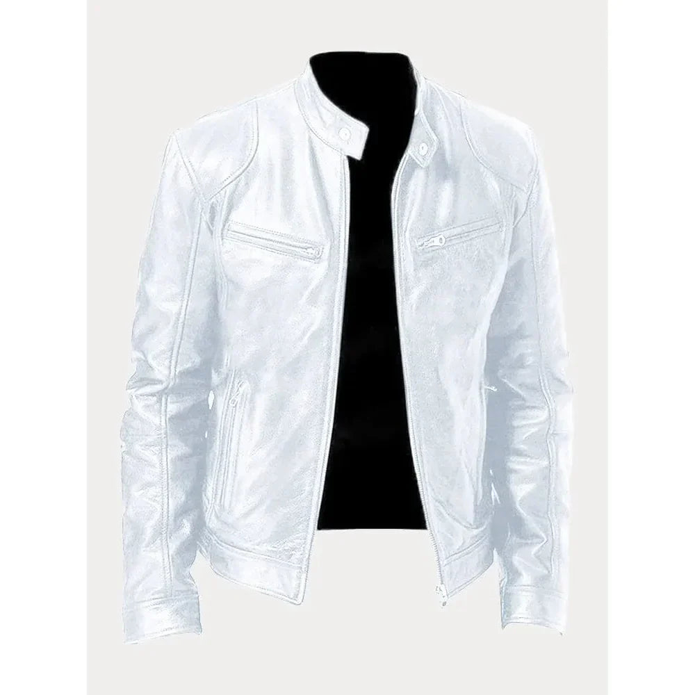 Veste en cuir décontractée - Mario - Little Paris