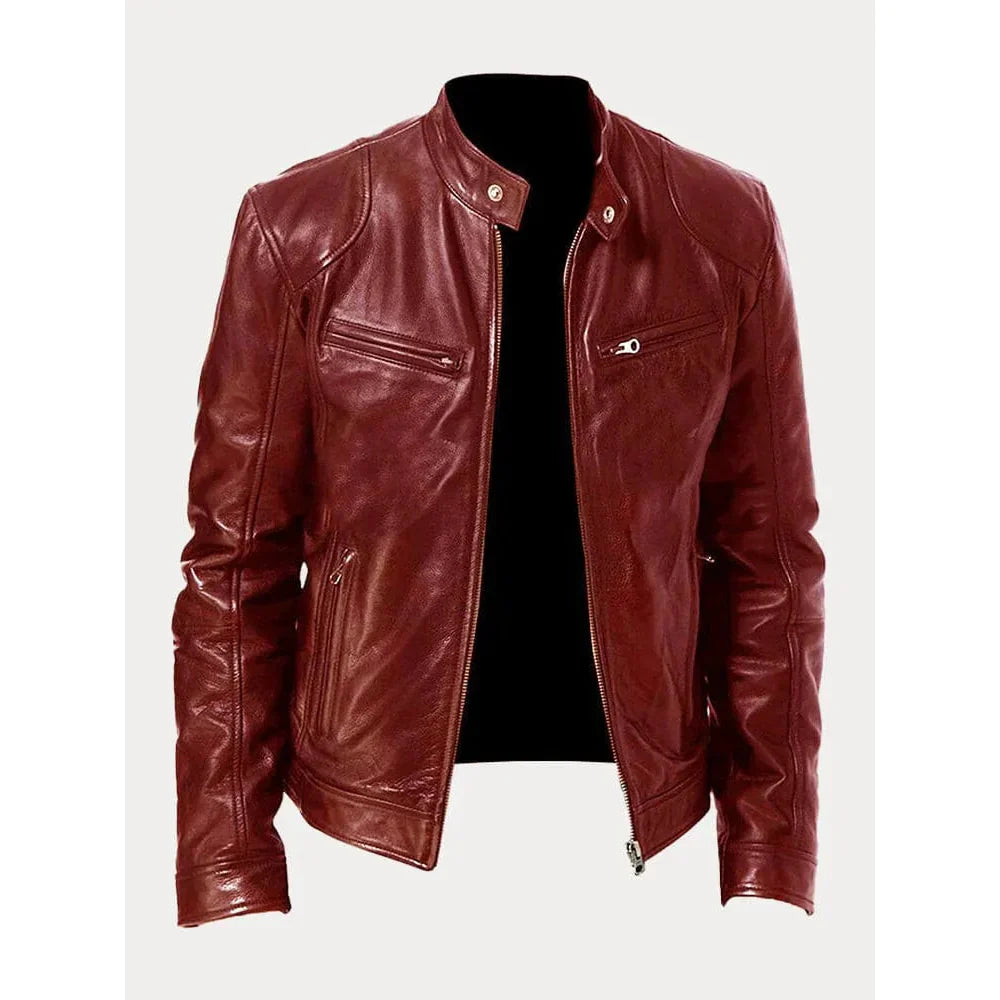 Veste en cuir décontractée - Mario - Little Paris