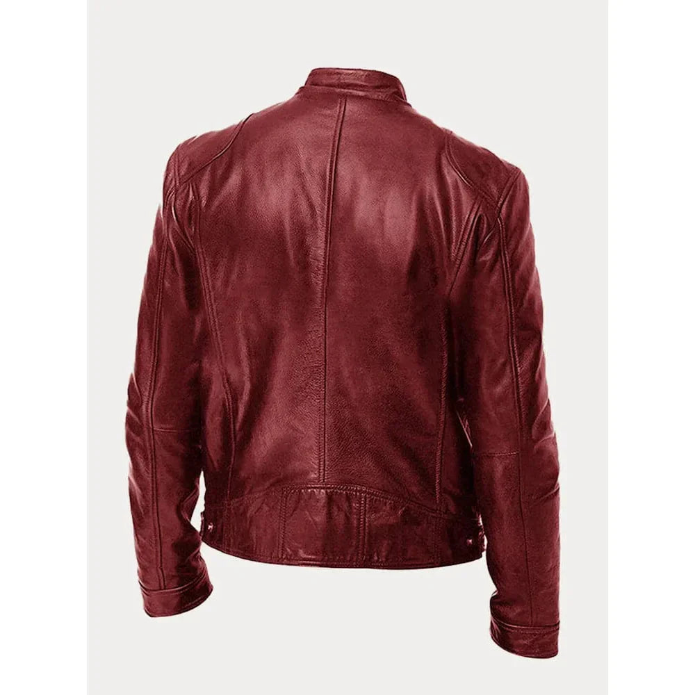 Veste en cuir décontractée - Mario - Little Paris
