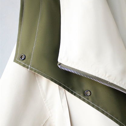 Veste oversize bicolore avec grand col drapé - Jeniffer - Little Paris